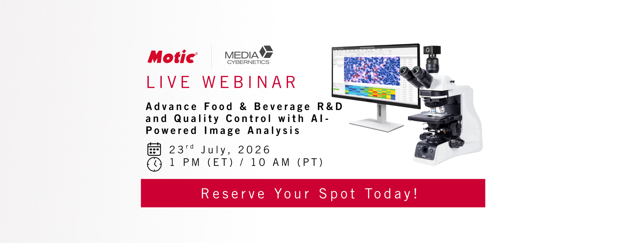 Join us for a Live Webinar: Advance Food & Beverage R&D and Quality Control with AI-Powered Image Analysis