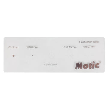 Calibration Slide (4 dots) - (1101002300142) - Motic Microscopes